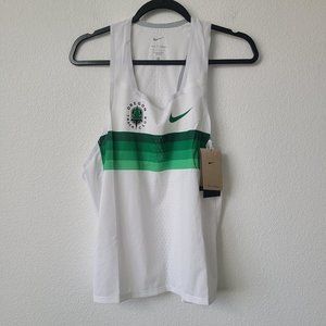 Nike Dri-Fit ADV Oregon Track Club Singlet Tank DR5812-100 Size M White Green